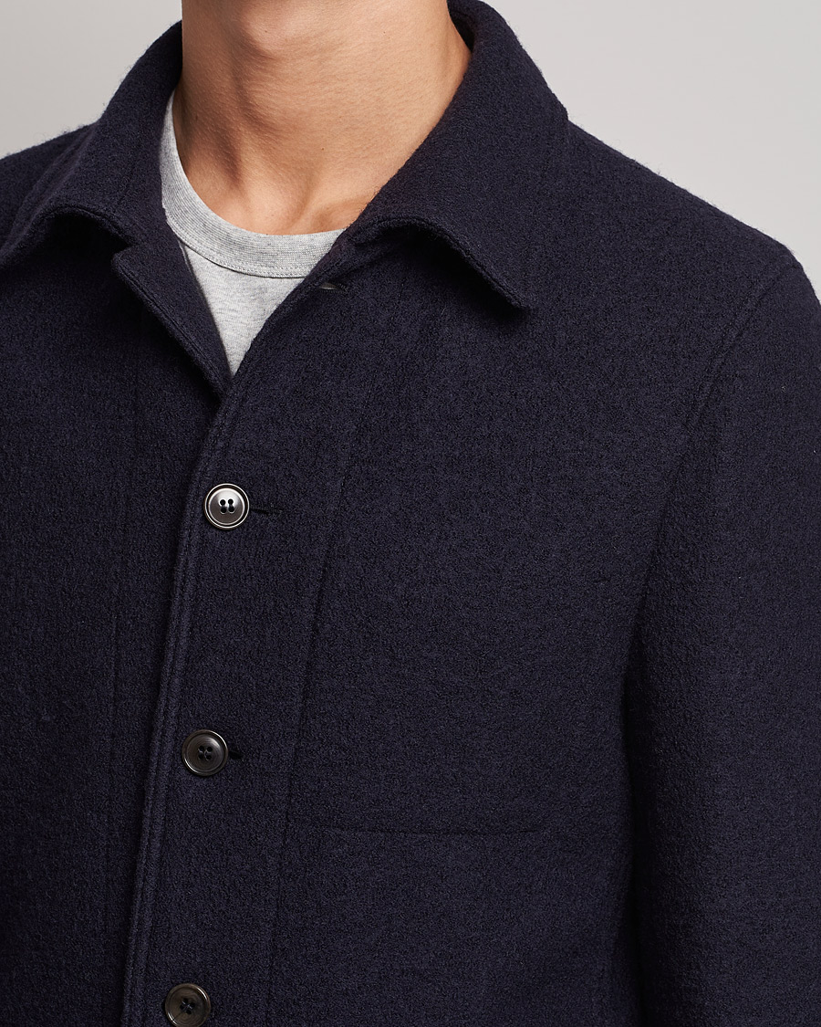 Heren | Blazers | Tiger of Sweden | Gio Knitted Wool Blazer Light Ink