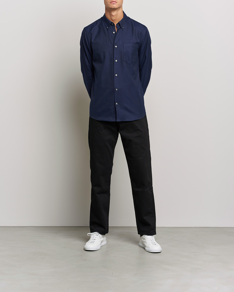 Heren | Overhemden | Tiger of Sweden | Sankt Cotton Shirt Light Ink