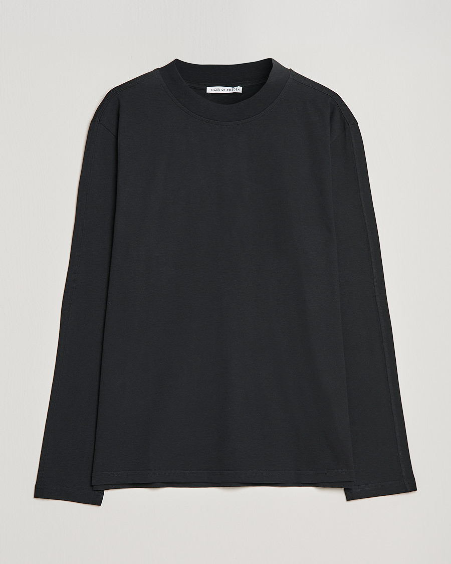 Heren | T-shirts | Tiger of Sweden | Landler Long Sleeve Tee Black