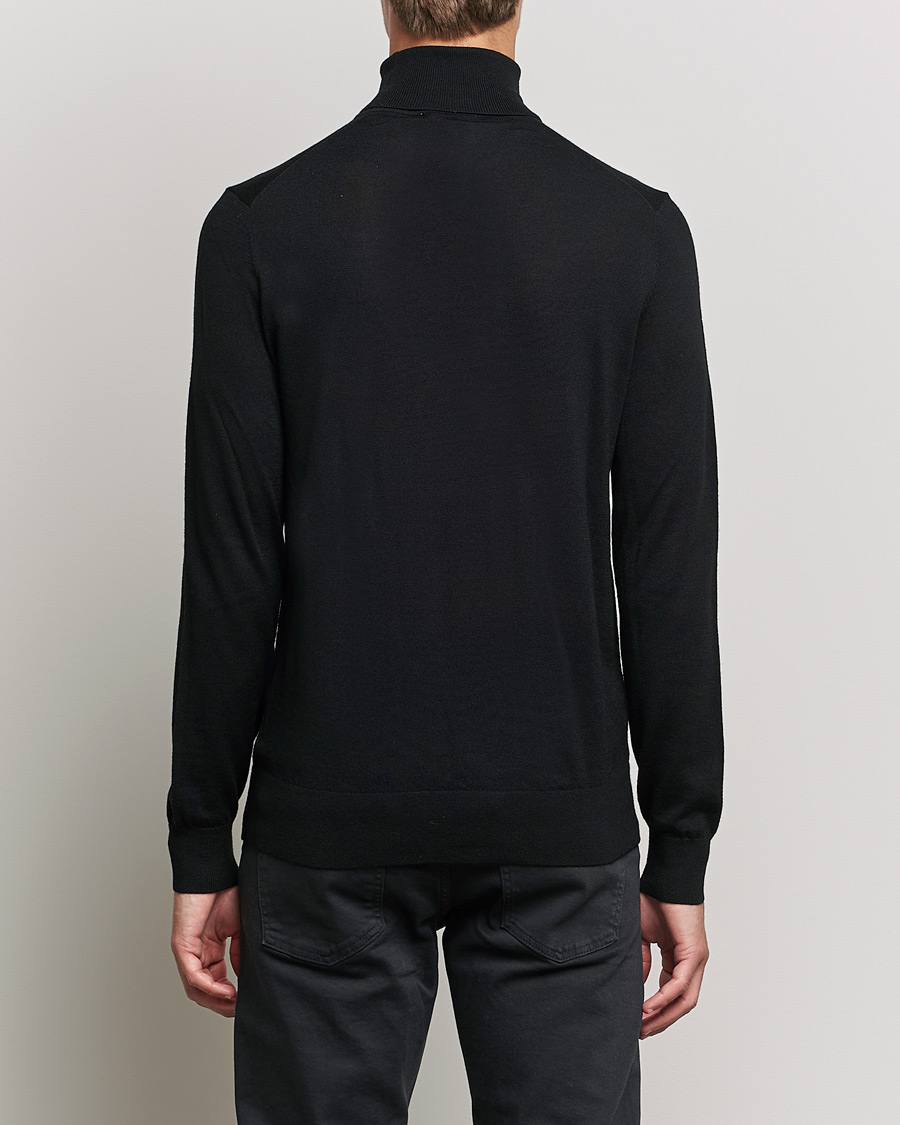 Heren | Truien | Tiger of Sweden | Neville Extra Fine Merino Polo Black