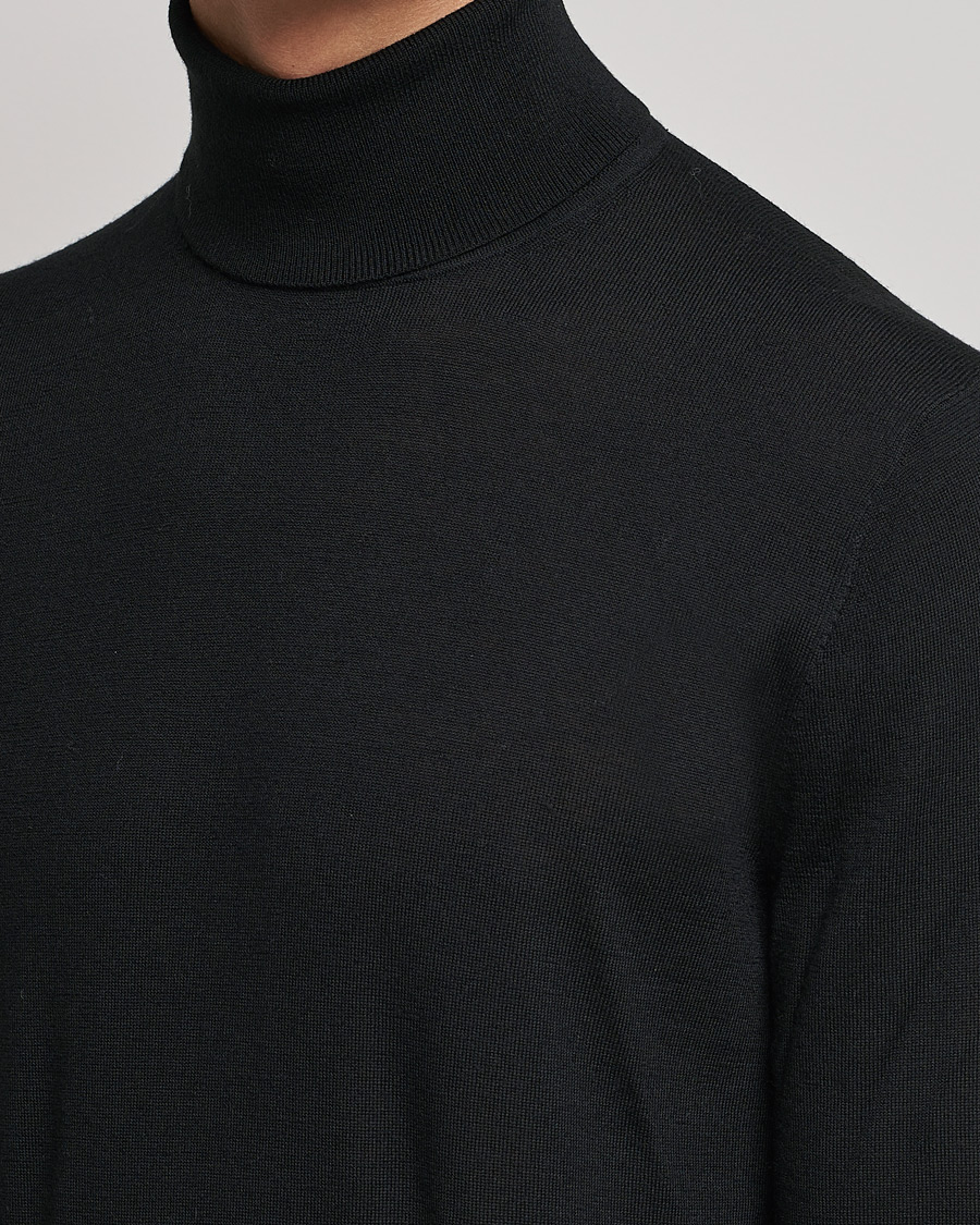 Heren | Truien | Tiger of Sweden | Neville Extra Fine Merino Polo Black