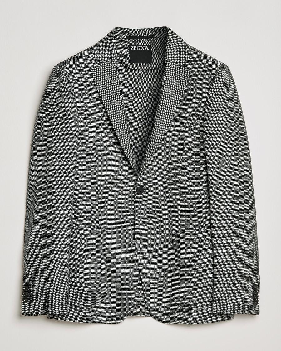 Heren | Blazers | Zegna | Unconstructed Wool Blazer Light Grey