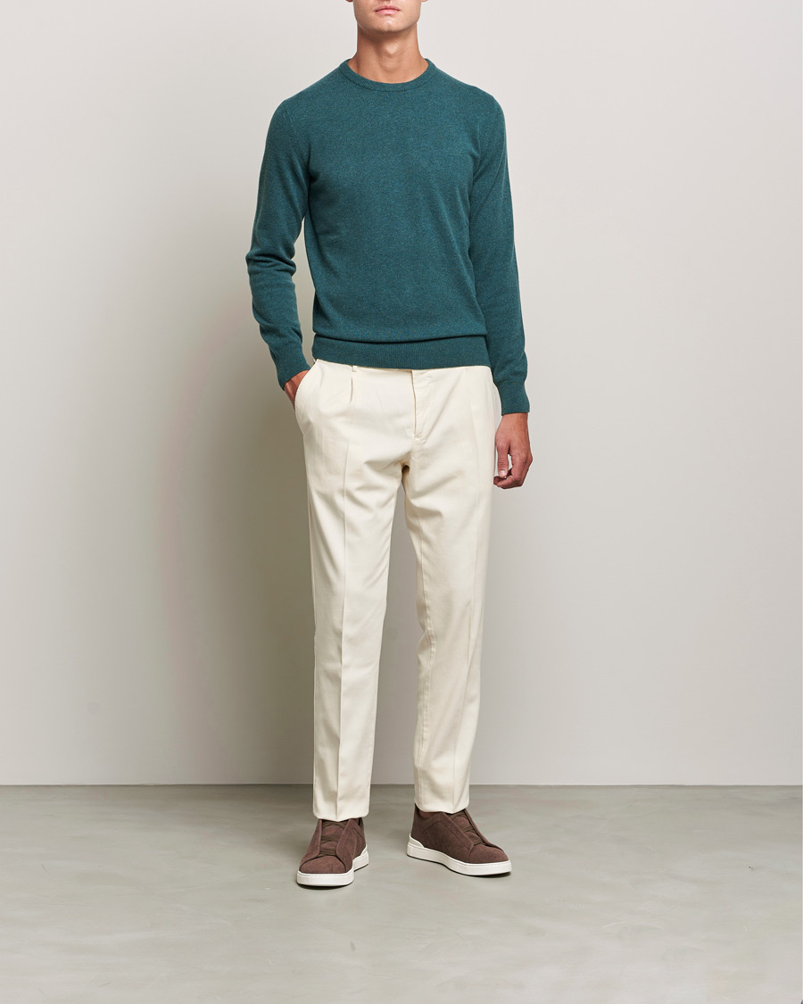 Heren | Truien | Zegna | Oasi Cashmere Crew Neck Teal