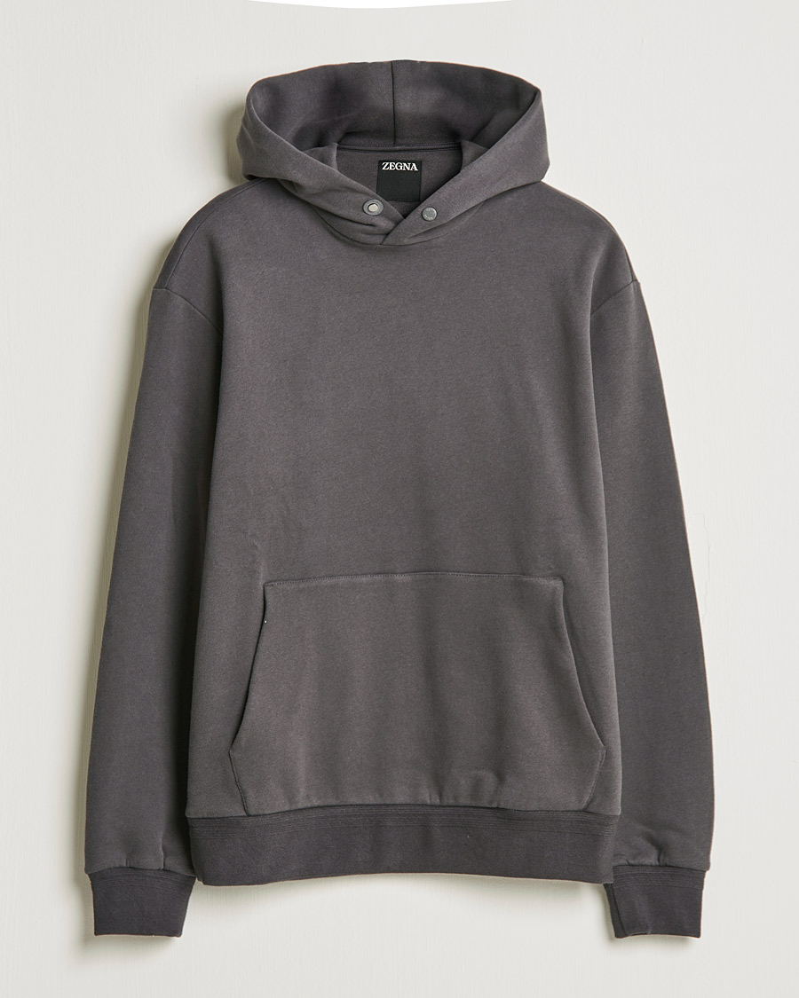 Heren | Truien | Zegna | Cotton/Cashmere Hoodie Heather Grey