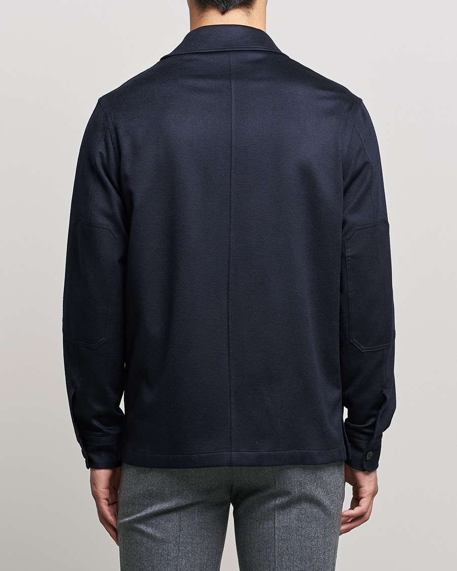Heren | Overhemden | Zegna | Oasi Cashmere Overshirt Navy