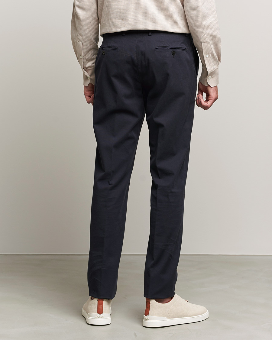 Heren | Broeken | Zegna | Premium Cotton Chinos Navy
