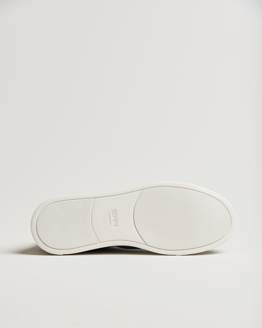 Heren | Zegna Triple Stitch Sneaker Blue Suede | Zegna | Triple Stitch Sneaker Blue Suede