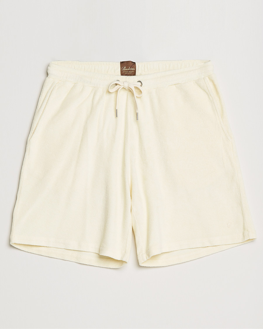 Heren | Korte broek | Stenströms | Towelling Cotton Shorts Cream