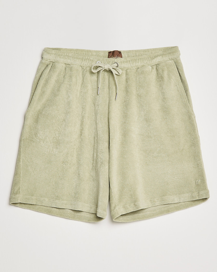 Heren | Korte broek | Stenströms | Towelling Cotton Shorts Olive