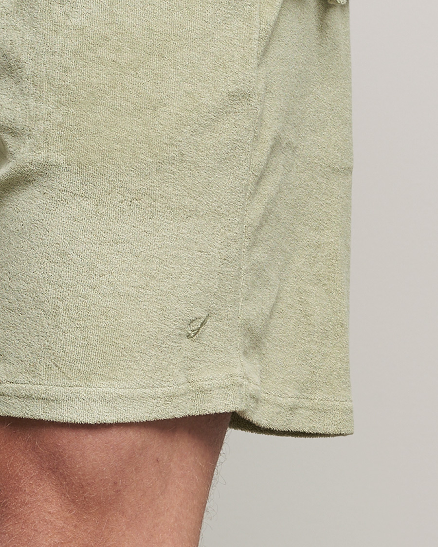Heren | Korte broek | Stenströms | Towelling Cotton Shorts Olive
