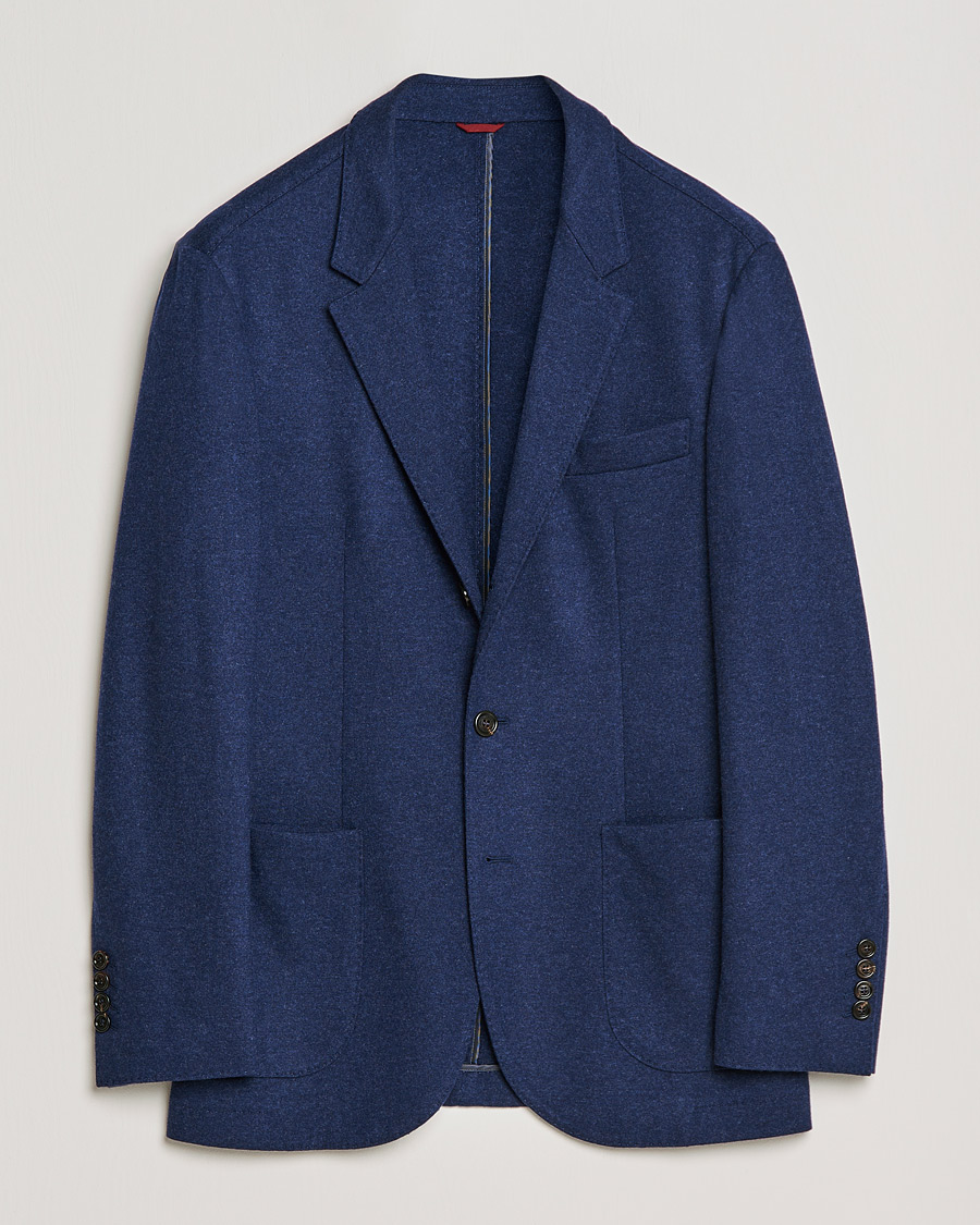 Heren | Blazers | Brunello Cucinelli | Cashmere Jersey Jacket Dark Blue