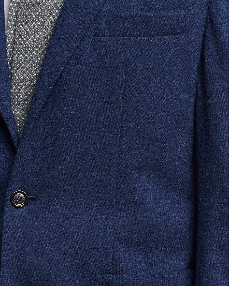 Heren | Blazers | Brunello Cucinelli | Cashmere Jersey Jacket Dark Blue