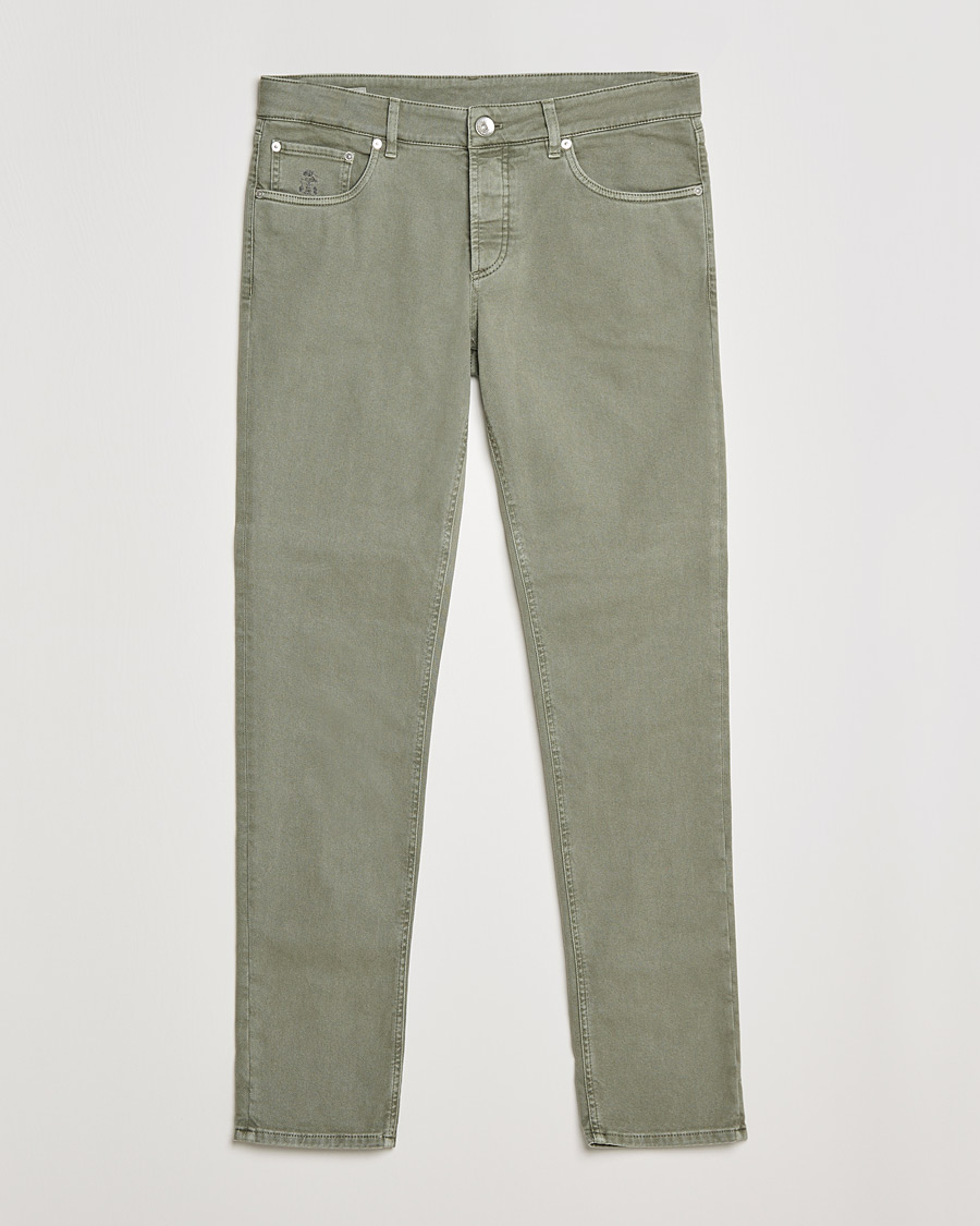 Heren | Broeken | Brunello Cucinelli | Slim Fit 5-Pocket Pants Military