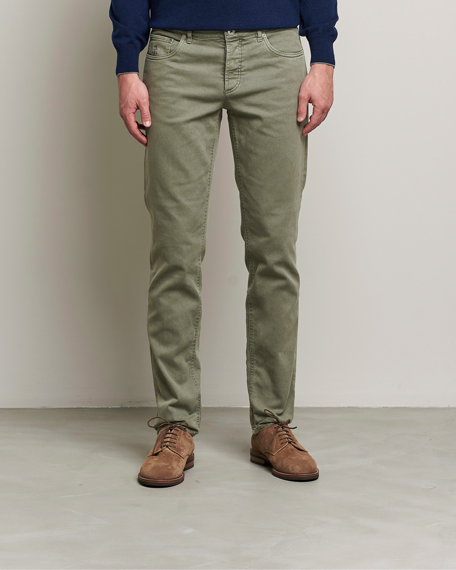 Heren | Broeken | Brunello Cucinelli | Slim Fit 5-Pocket Pants Military