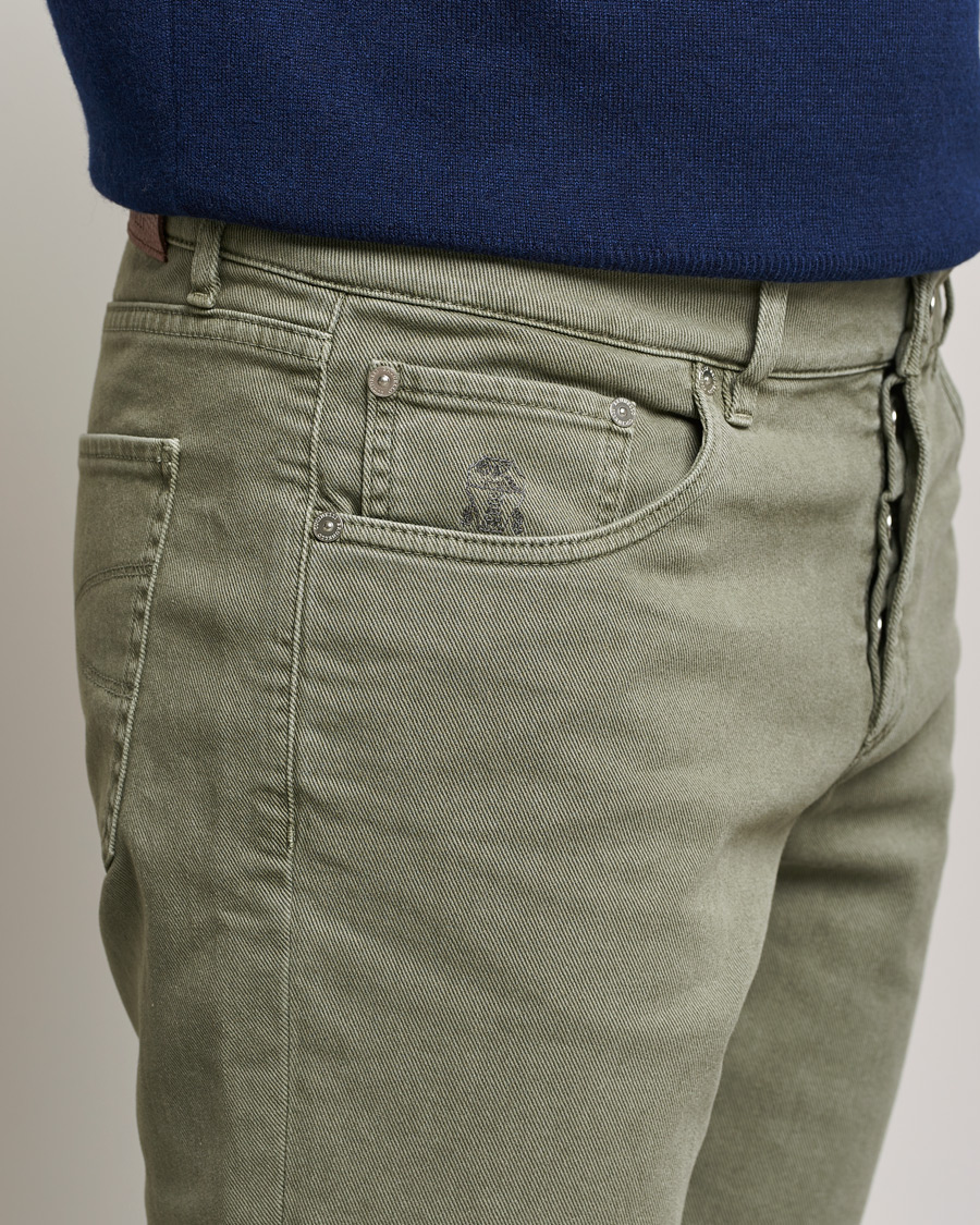 Heren | Broeken | Brunello Cucinelli | Slim Fit 5-Pocket Pants Military