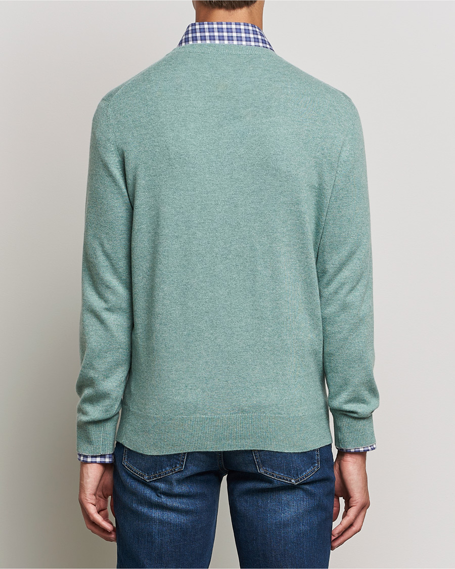 Heren | Truien | Brunello Cucinelli | 2 Ply Cashmere Pullover Emerald Green