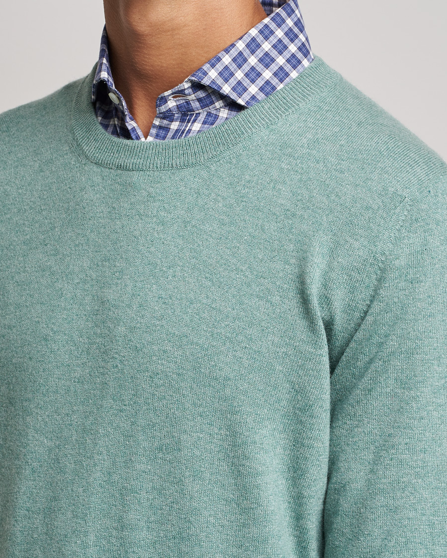 Heren | Truien | Brunello Cucinelli | 2 Ply Cashmere Pullover Emerald Green