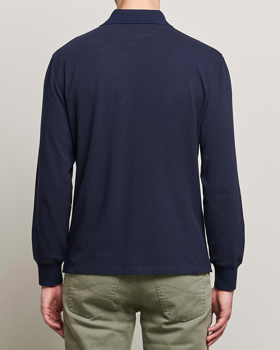 Heren | Truien | Brunello Cucinelli | Long Sleeve Polo Navy