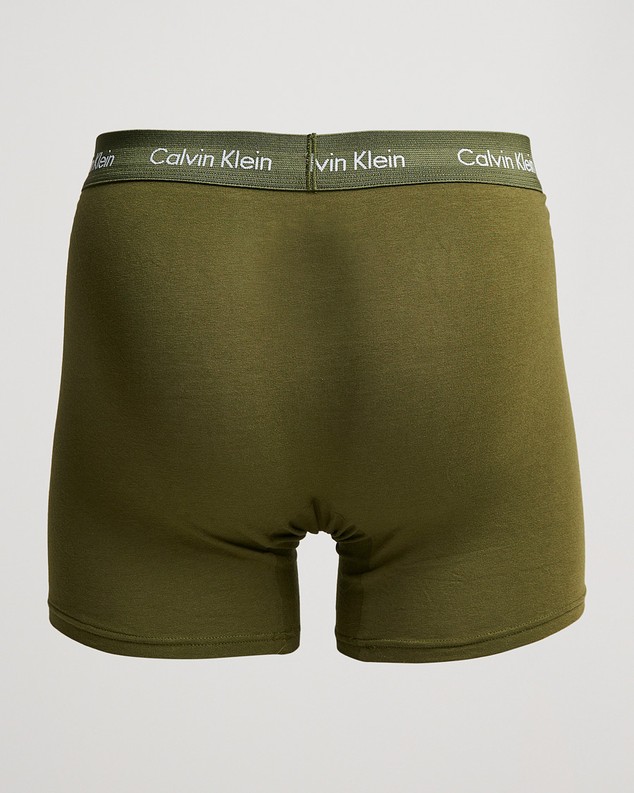 Heren | Ondergoed | Calvin Klein | Cotton Stretch 3-Pack Boxer Breif Grey/Orange/Army