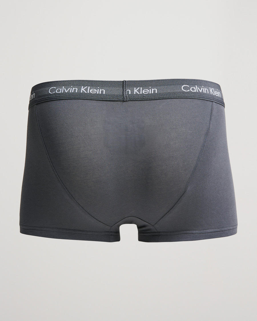 Heren | Ondergoed | Calvin Klein | Cotton Stretch 3-Pack Low Rise Trunk Grey/Light Grey/Olive