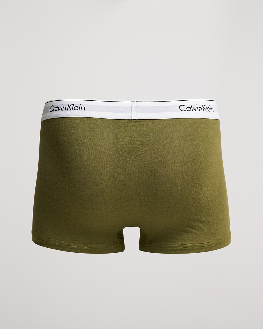Heren | Ondergoed | Calvin Klein | Cotton Stretch 3-Pack Trunk Beige/Black/Olive