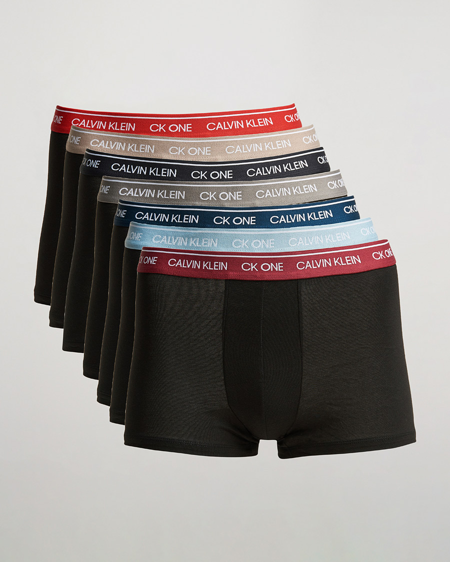 Heren | Ondergoed | Calvin Klein | Cotton Stretch 7-Pack Trunk Black