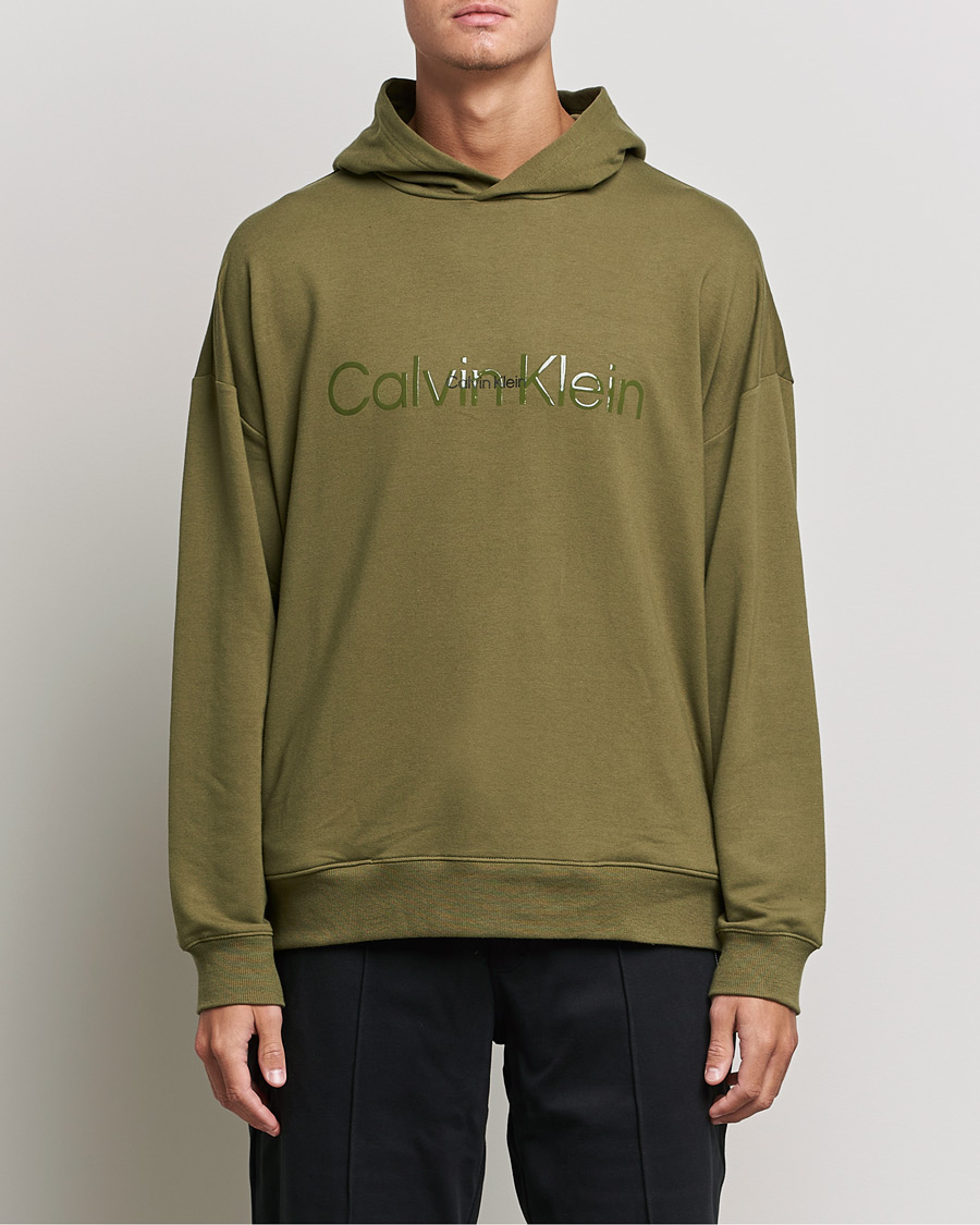 Heren | Truien | Calvin Klein | Loungewear Logo Hoodie Olive