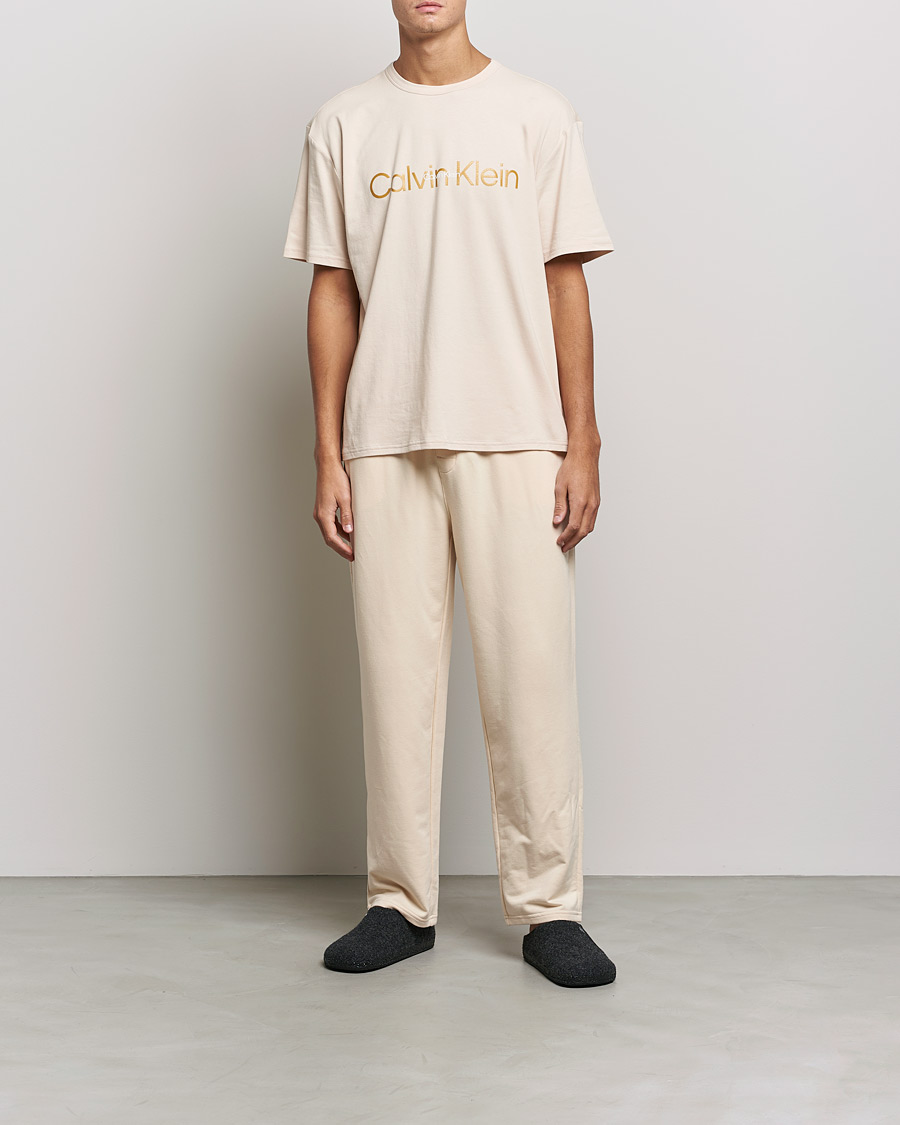 Heren | Broeken | Calvin Klein | Loungewear Sweatpants Tapioca Beige