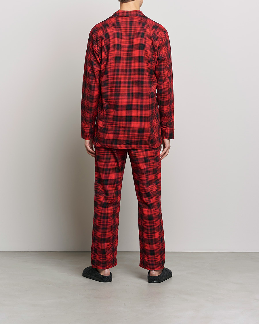Heren | Pyjama's en gewaden | Calvin Klein | Cotton Checked Pyajama Set Red/Black