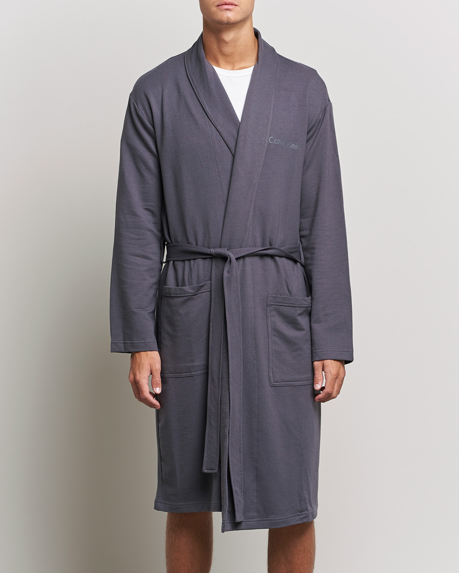 Heren | Pyjama's en gewaden | Calvin Klein | Terry Robe Sleek Grey