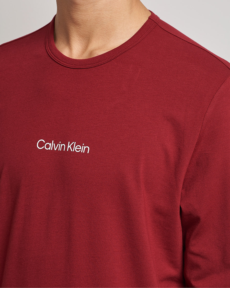 Heren | Pyjama's en gewaden | Calvin Klein | Logo Long Sleeve Checked Pyjama Set Red