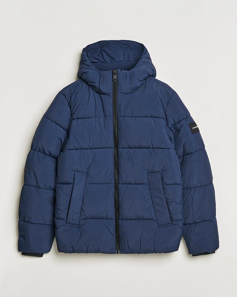 Heren | Jassen | Calvin Klein | Crinkle Nylon Puffer Jacket Navy