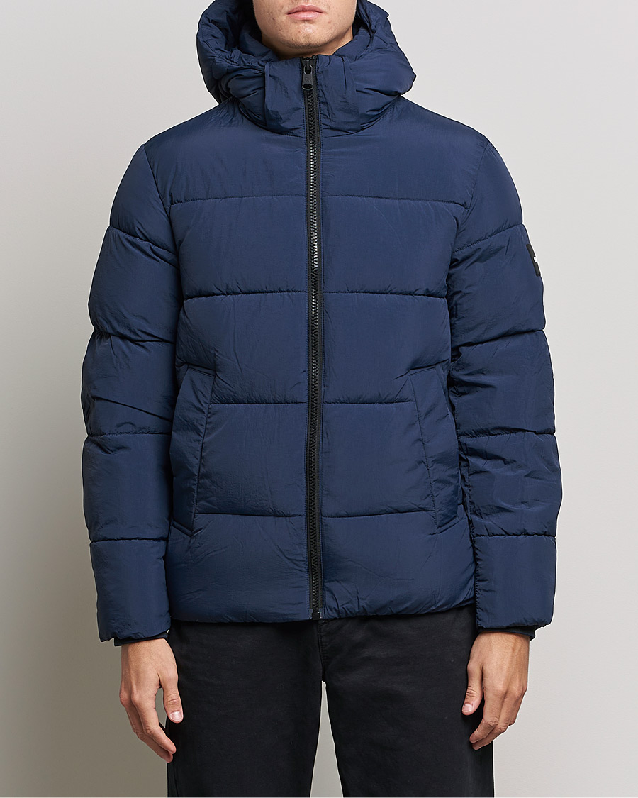 Heren | Jassen | Calvin Klein | Crinkle Nylon Puffer Jacket Navy