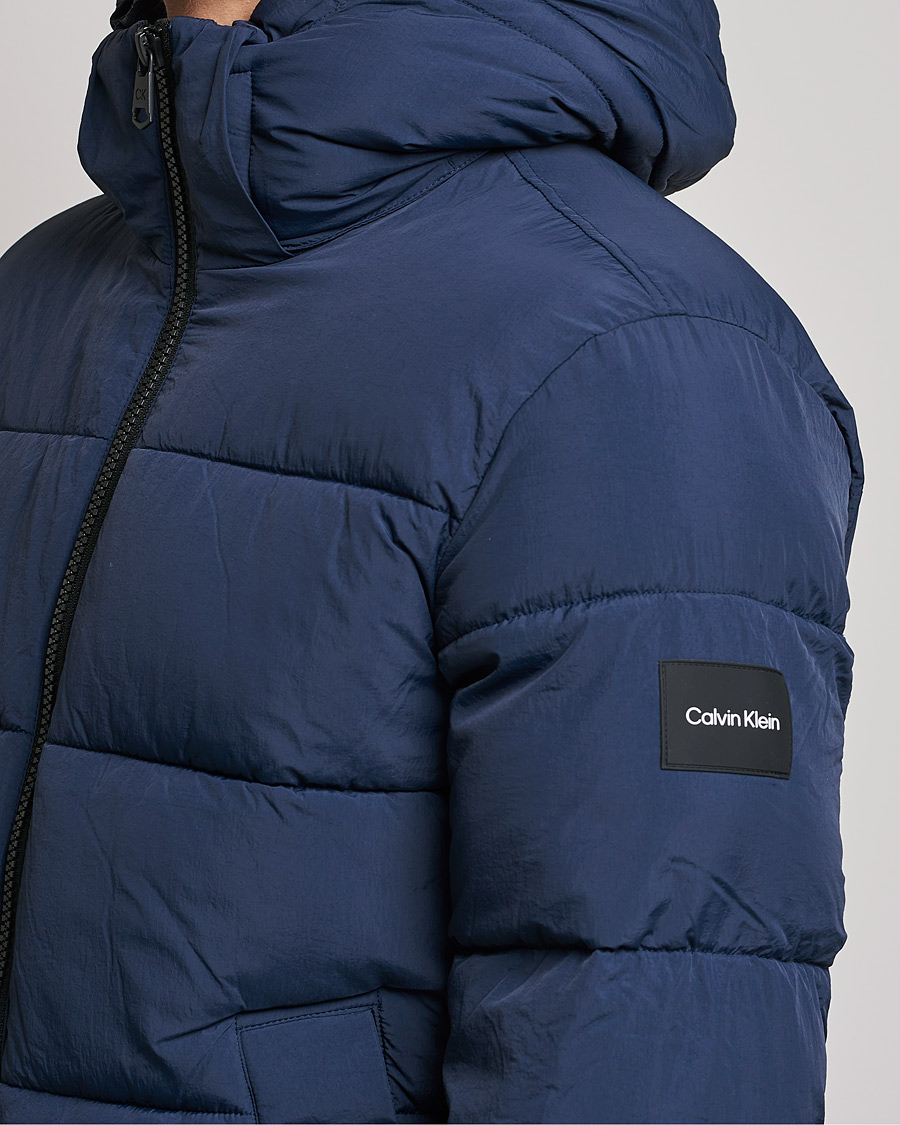 Heren | Jassen | Calvin Klein | Crinkle Nylon Puffer Jacket Navy