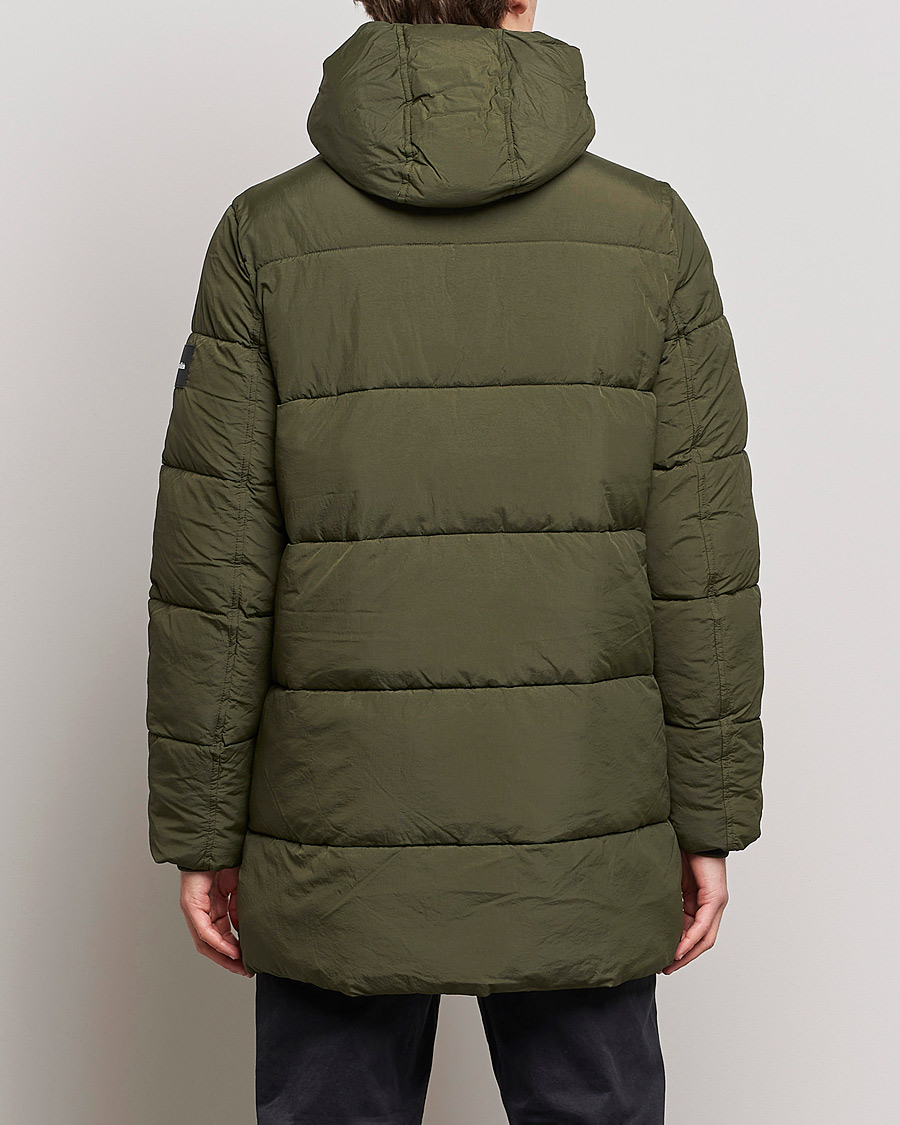Heren | Jassen | Calvin Klein | Crinkle Nylon Long Puffer Jacker Dark Olive