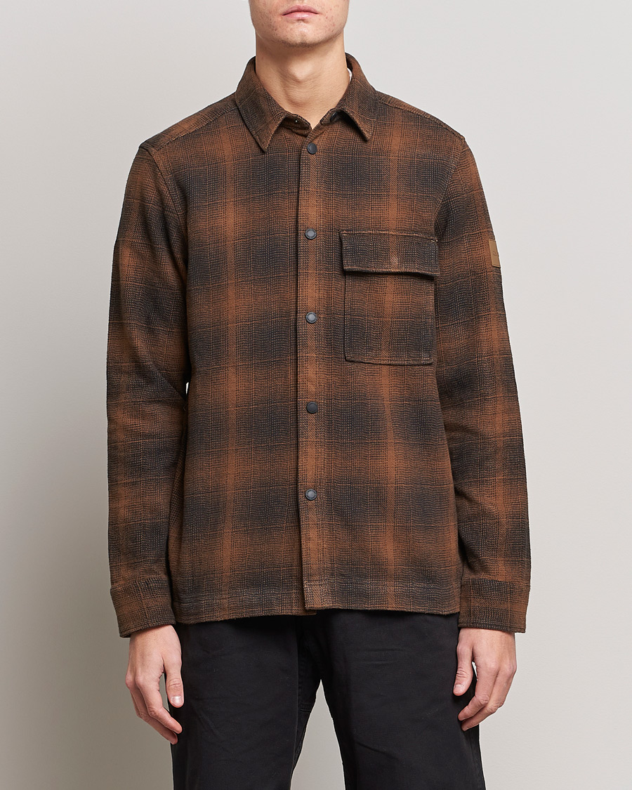 Heren | Overhemden | Calvin Klein | Blurred Checked Overshirt Chester Brown