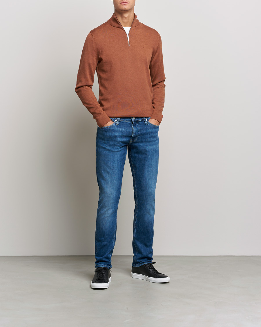 Heren | Jeans | Calvin Klein | Slim Lewis Stretch Jeans Medium Blue