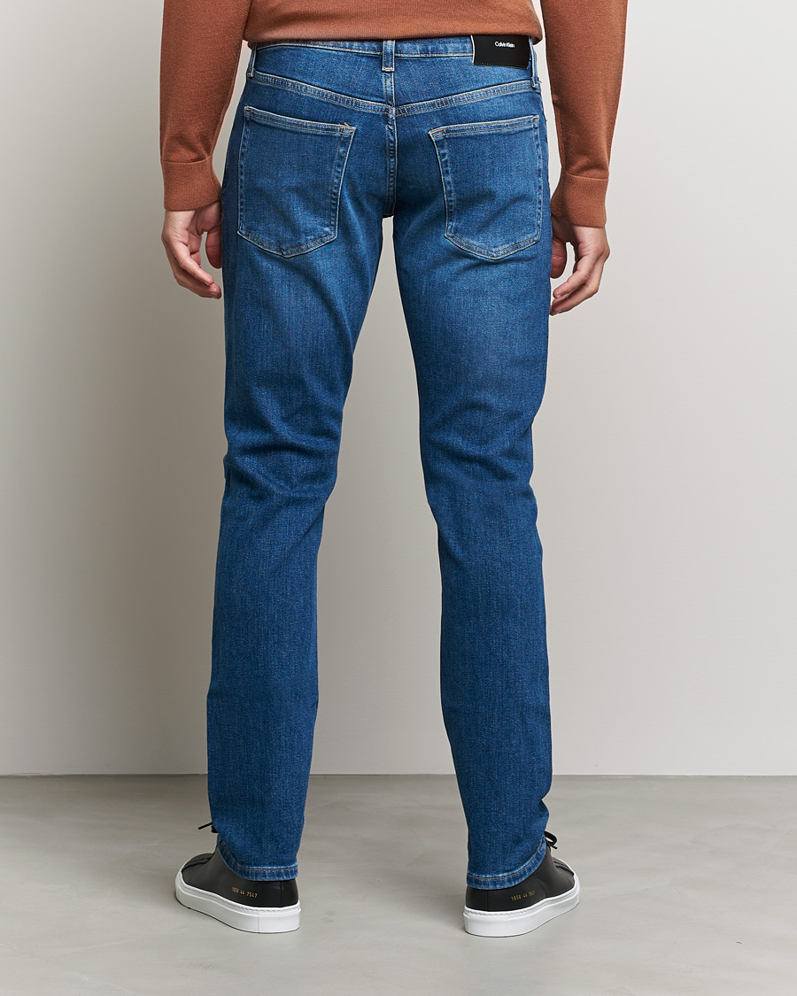 Heren | Jeans | Calvin Klein | Slim Lewis Stretch Jeans Medium Blue