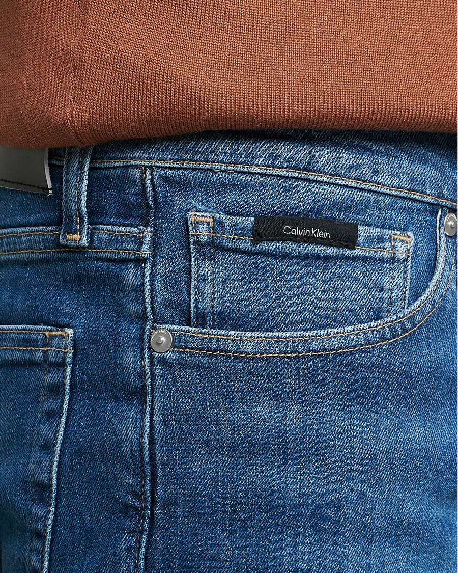 Heren | Jeans | Calvin Klein | Slim Lewis Stretch Jeans Medium Blue