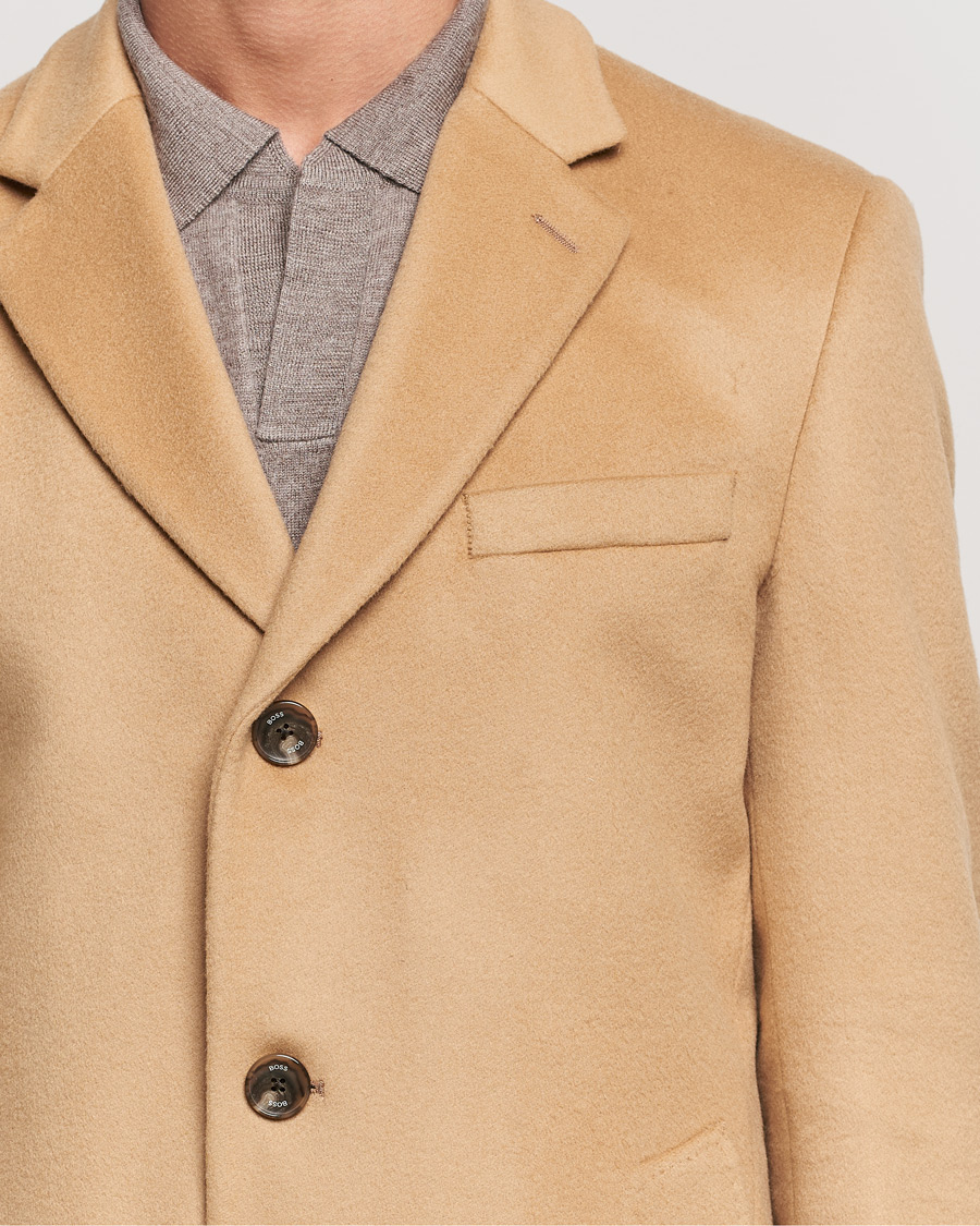 Heren | Jassen | BOSS BLACK | BOSS Hyde Wool/Cashmere Coat Medium Beige