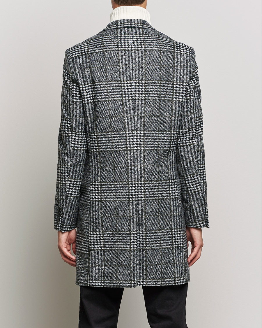 Heren | Jassen | BOSS BLACK | Hyde Wool Checked Coat Black/Grey