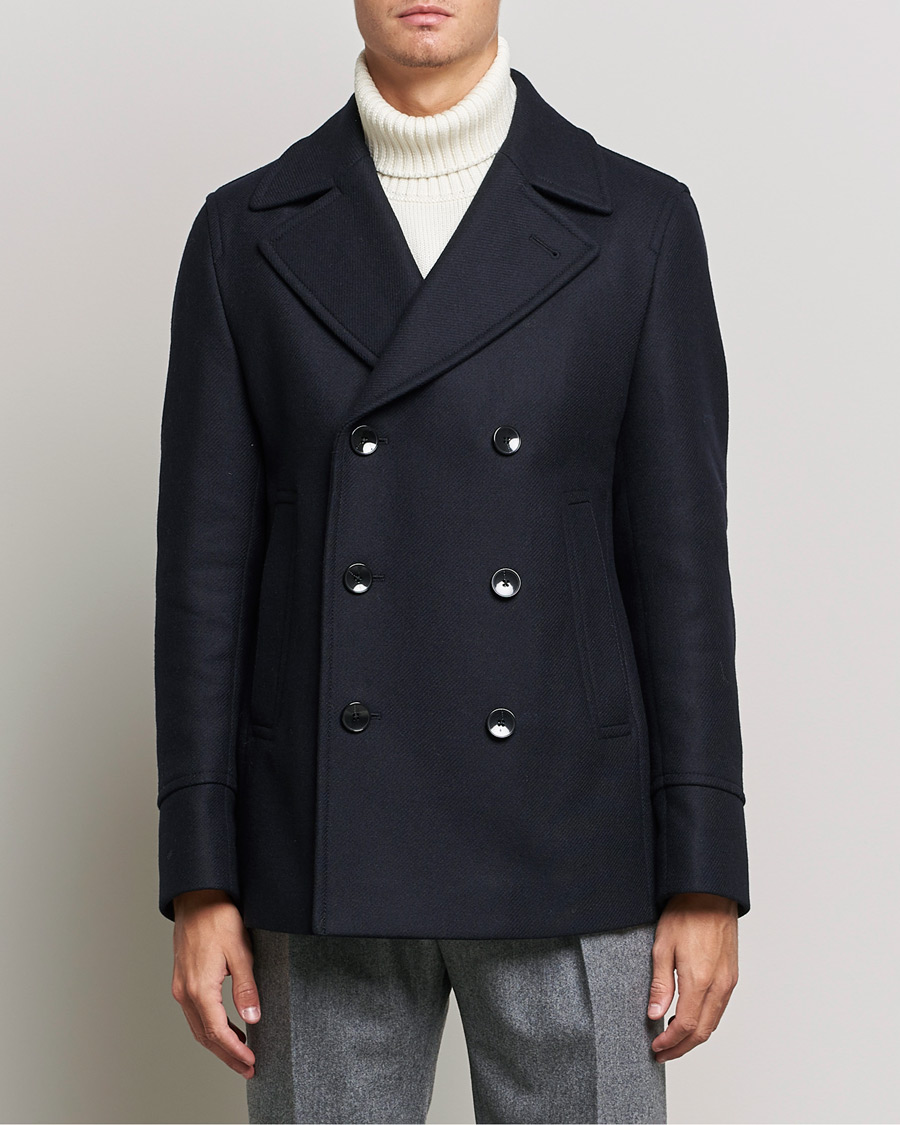 Heren | Jassen | BOSS BLACK | Hyde Peacoat Dark Blue
