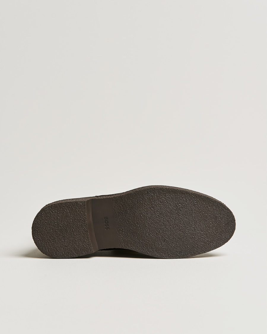Heren | BOSS Tunley Suede Chelsea Boots Dark Brown | BOSS BLACK | BOSS Tunley Suede Chelsea Boots Dark Brown