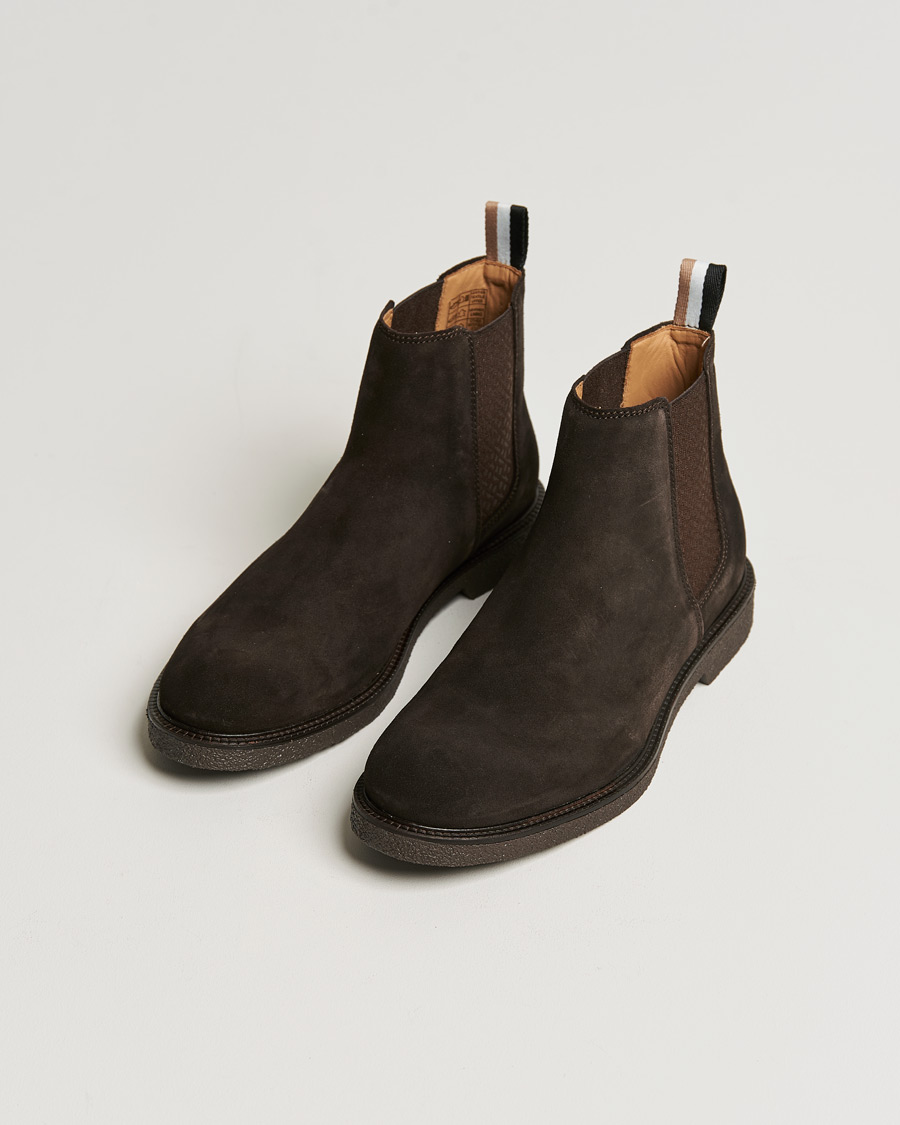 Heren | BOSS Tunley Suede Chelsea Boots Dark Brown | BOSS BLACK | BOSS Tunley Suede Chelsea Boots Dark Brown