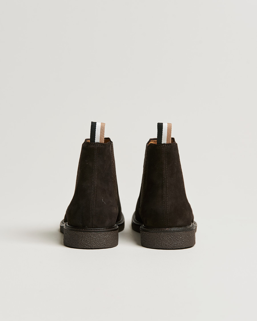 Heren | BOSS Tunley Suede Chelsea Boots Dark Brown | BOSS BLACK | BOSS Tunley Suede Chelsea Boots Dark Brown