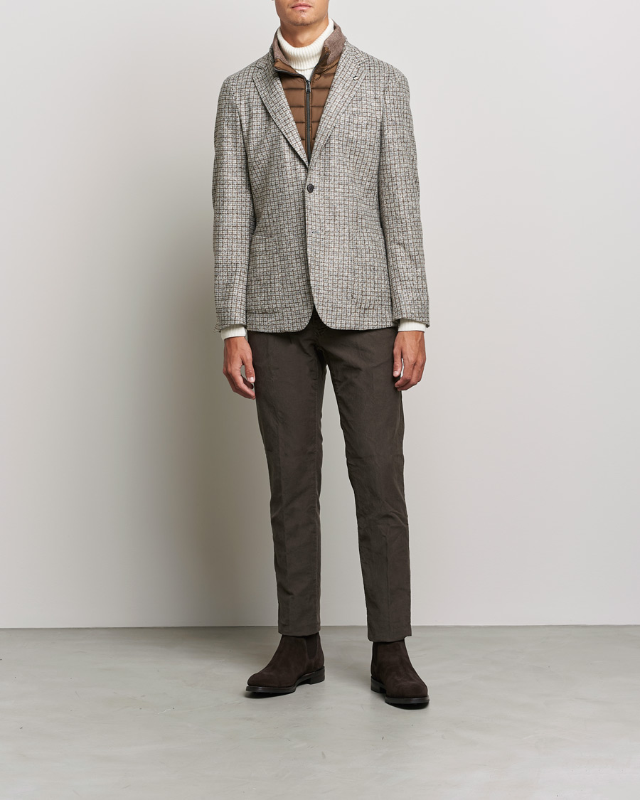 Heren | Blazers | BOSS BLACK | Hanry Wool Checked Patch Pocket Blazer Silver