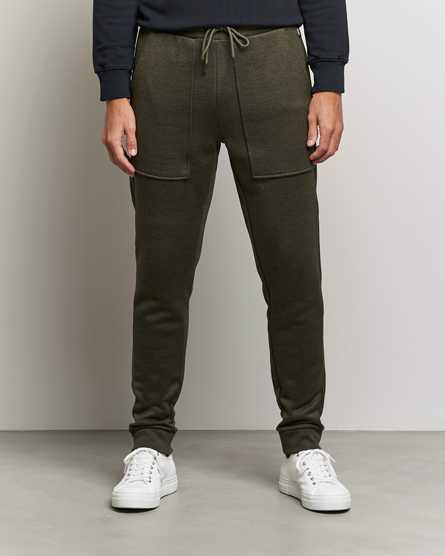 Heren | Broeken | BOSS BLACK | Lamont Drawstring Trousers Open Green