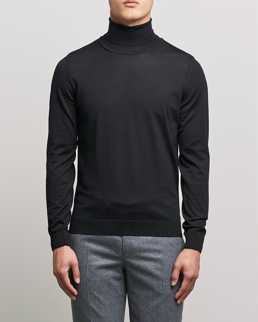 Heren | Truien | BOSS BLACK | Musso Merino Polo Black