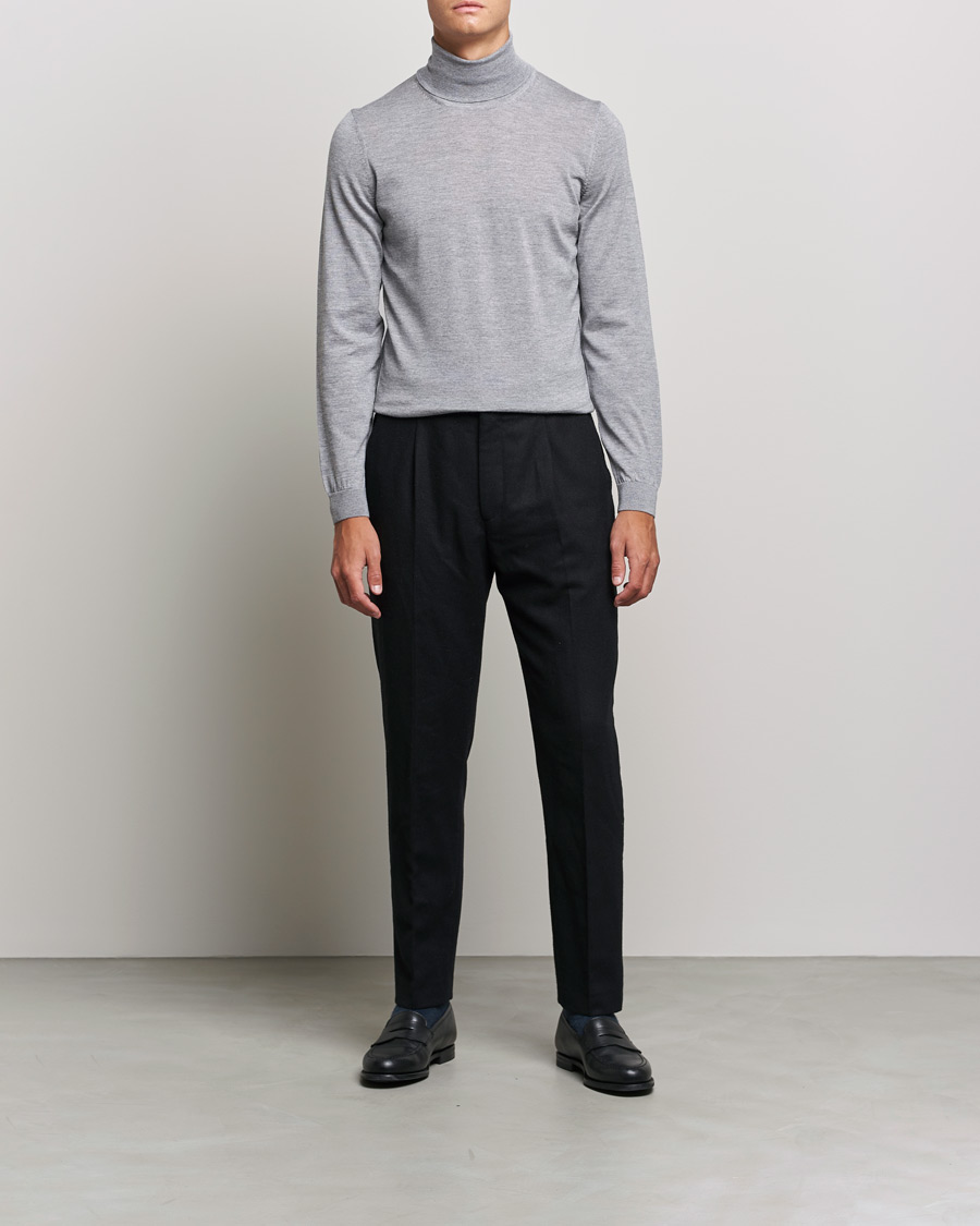 Heren | Truien | BOSS BLACK | Musso Merino Polo Silver