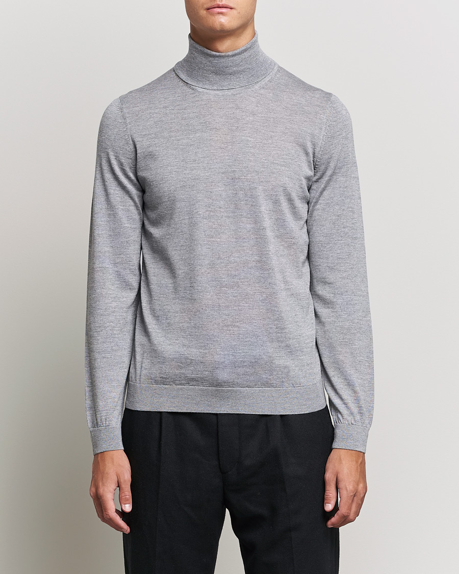 Heren | Truien | BOSS BLACK | Musso Merino Polo Silver